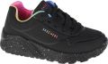 Skechers Uno Lite Rainbow Speckle 310456L-BKMT voor Zwart Sneakers Sportschoenen - Zwart