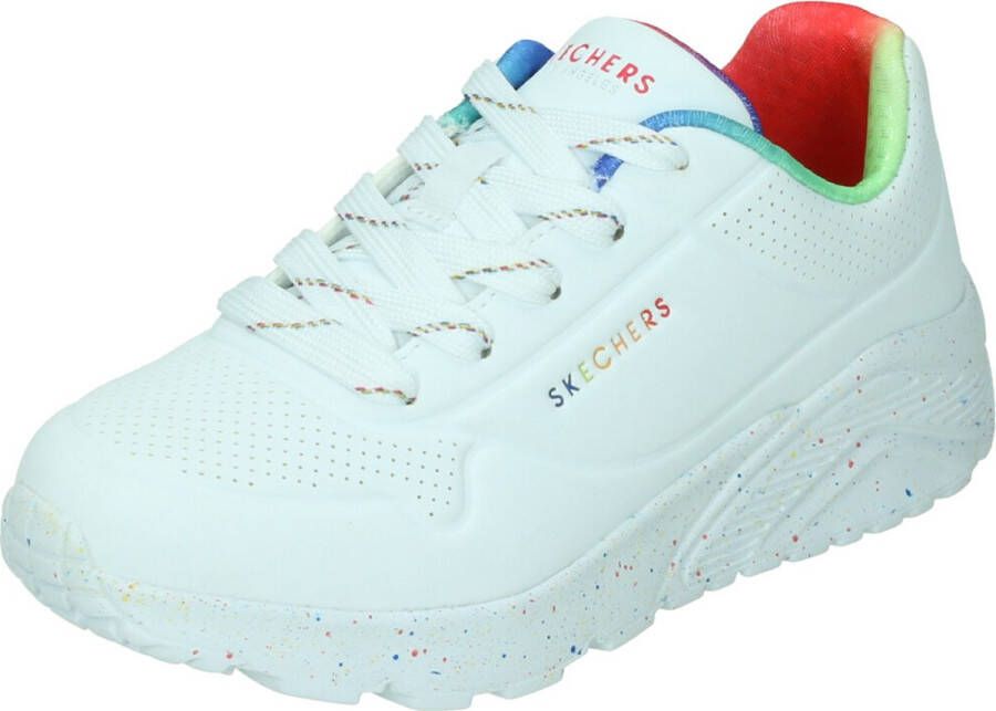Skechers Uno Lite Rainbow Speckle 310456L WMLT voor meisje Wit Sneakers Sportschoenen - Foto 1