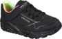 Skechers Uno Lite Rainbow Specks meisjes sneakers Zwart Extra comfort Memory Foam - Thumbnail 1
