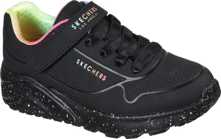Skechers Uno Lite Rainbow Specks sneakers Zwart Extra comfort Memory Foam