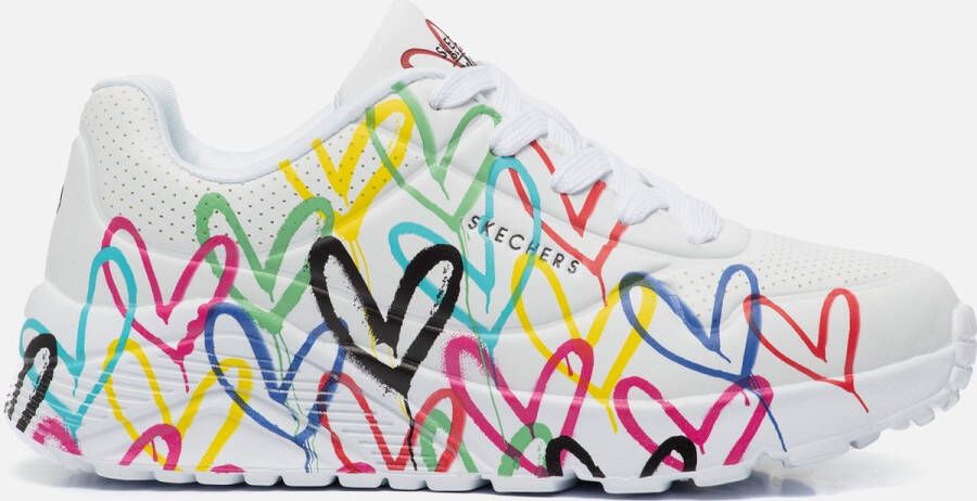 Skechers X JGoldcrown Uno Lite Sneaker Meisjes Wit multi Maat