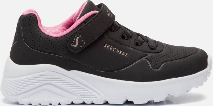 Skechers Uno Lite sneakers zwart Textiel