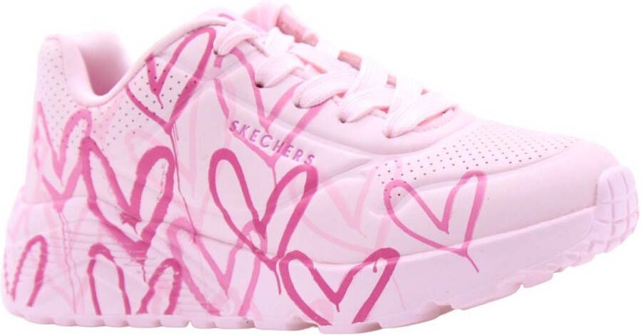 Skechers Uno Lite Spread The Joy Meisjes Sneakers Roze Multicolour