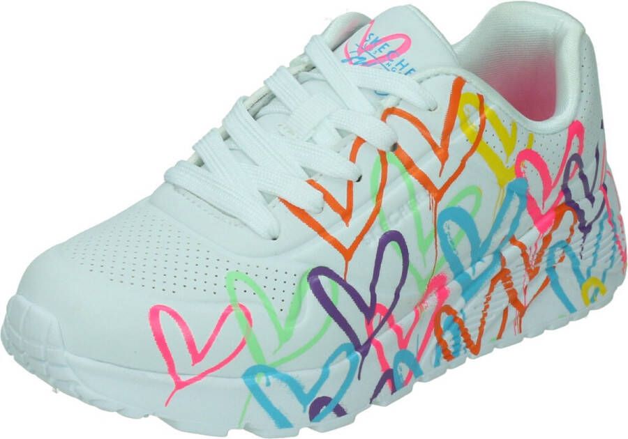 Skechers Uno Lite Spread The Love Meisjes Sneakers Wit Mutlicolour - Foto 4
