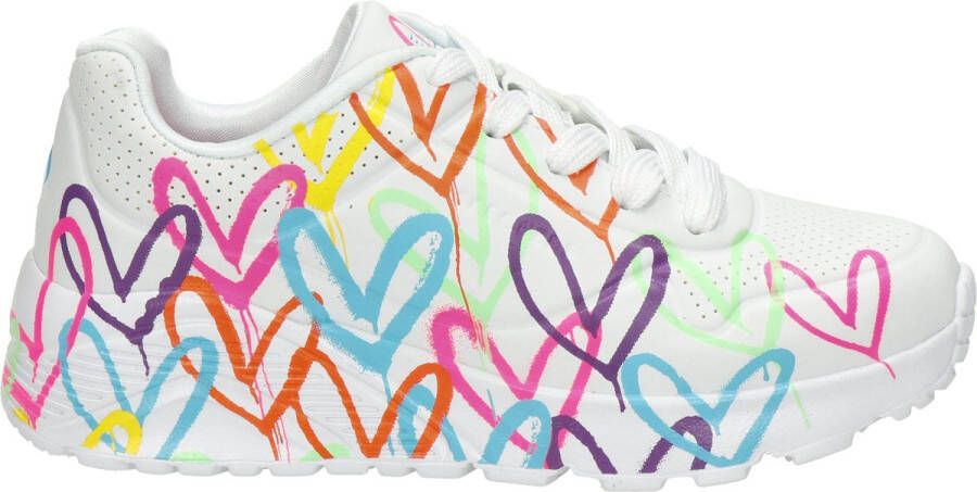 Skechers Uno Lite Spread The Love Meisjes Sneakers Wit Mutlicolour - Foto 5