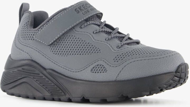 Skechers Uno Lite Worlo jongens sneakers grijs zwart Extra comfort Memory Foam