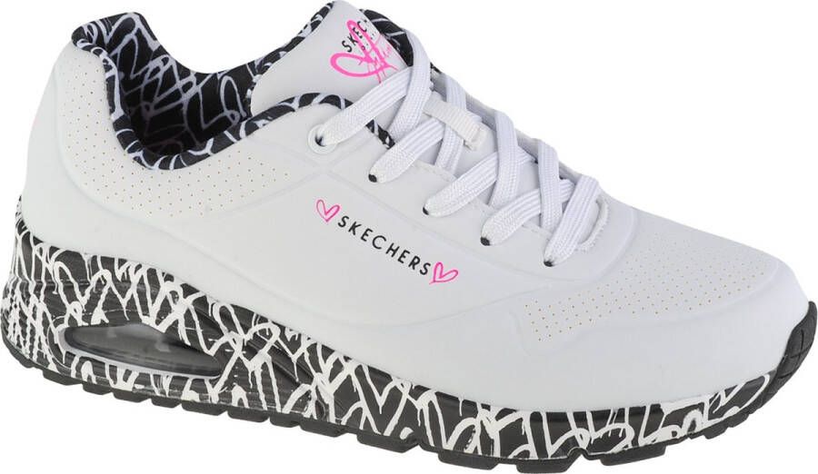 Skechers Sneakers UNO LOVING LOVE Vrijetijdsschoen lage schoen veterschoen met luchtkamerzool