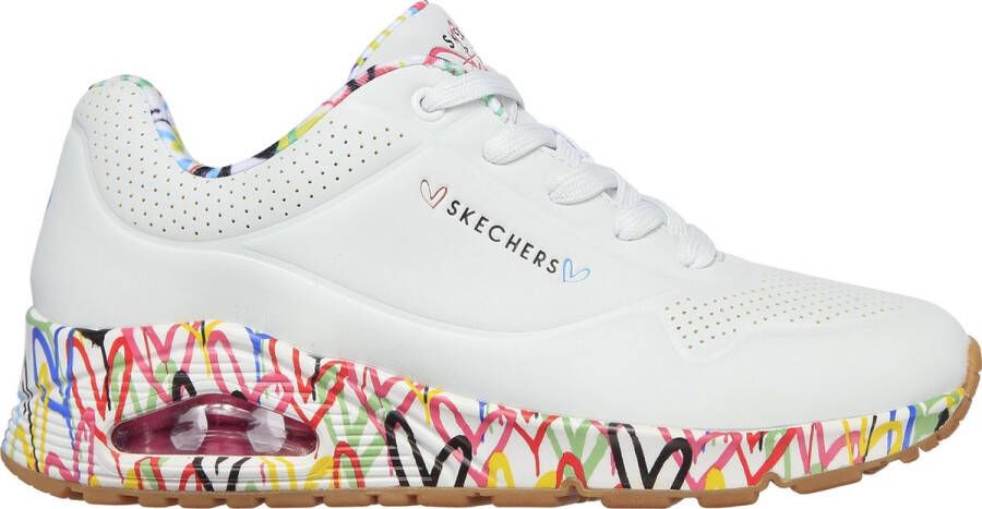 Skechers Loving Love Memory Foam Sneakers White Heren