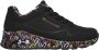 Skechers Sneakers met sleehak UNO-LOVING LOVE Vrijetijdsschoen lage schoen veterschoen met coole graffiti-print - Thumbnail 9