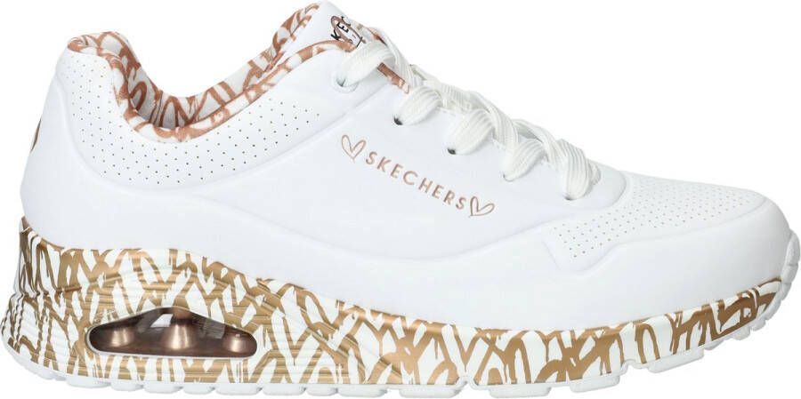 Skechers Sneakers UNO LOVING LOVE Vrijetijdsschoen lage schoen veterschoen met luchtkamerzool