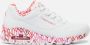 Skechers Sneakers met sleehak UNO-LOVING LOVE Vrijetijdsschoen lage schoen veterschoen met coole graffiti-print - Thumbnail 1