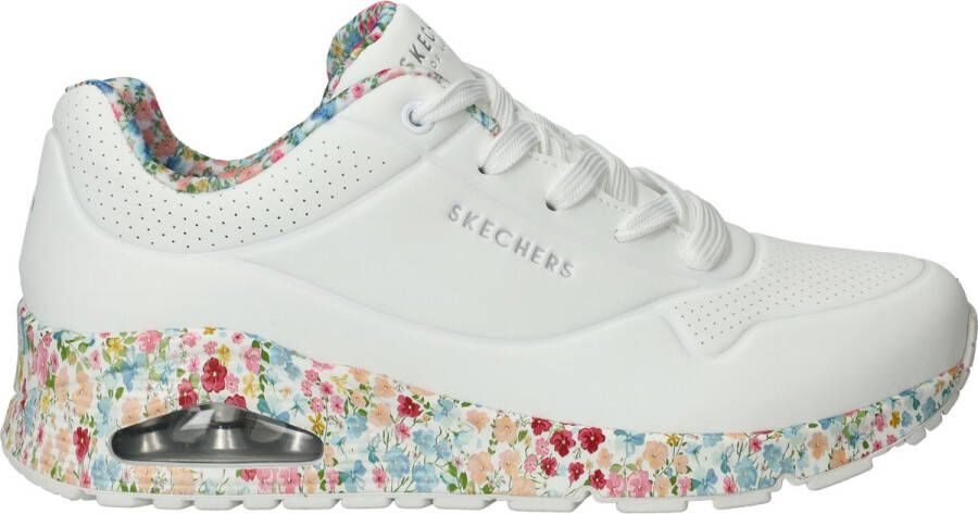 Skechers Sneakers UNO-MAJESTIC GARDEN wig sneaker plateausneaker met bedrukte zool