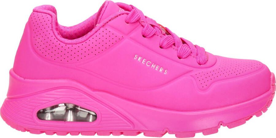 Skechers Uno Gen1 Neon Glow Meisjes Sneakers Roze