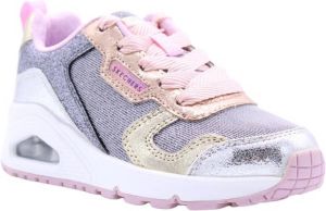Skechers Uno Metallic Remix sneaker Sneakers zilver