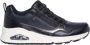 Skechers Uno- Metallic Sliders Dames Sneakers Zwart - Thumbnail 1
