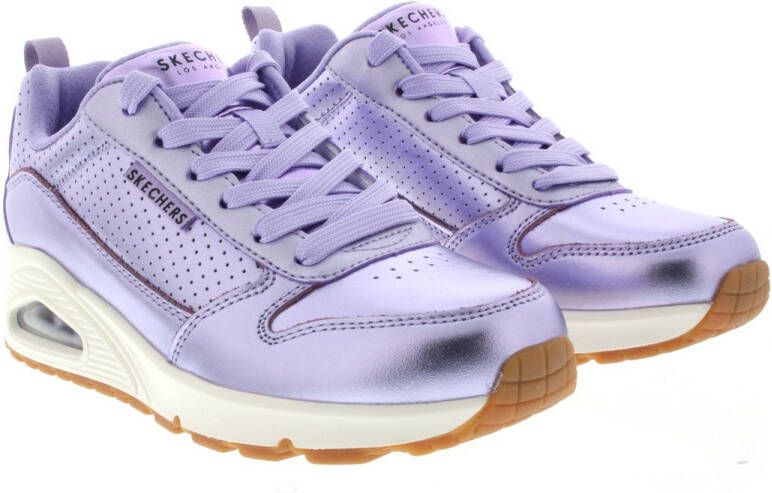 Skechers Sneakers Uno Metallixs sleesneaker plateausneaker veterschoen lage schoen in metallic-look