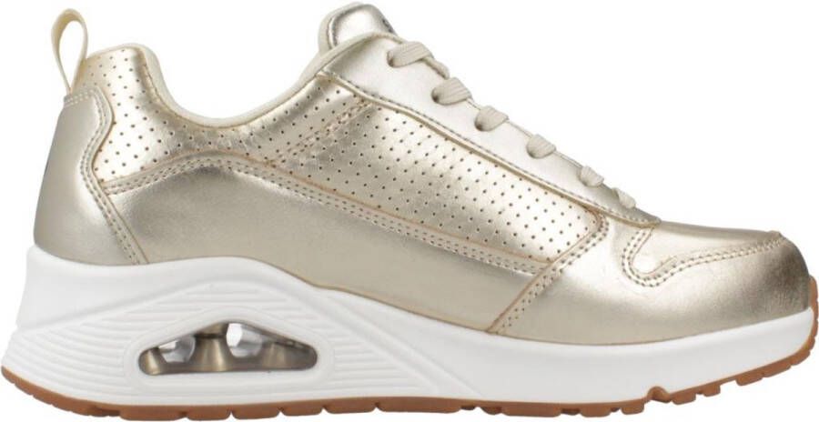 Skechers Sneakers Uno Metallixs Wedge sneakers plateausneakers veterschoenen met Skech-Air