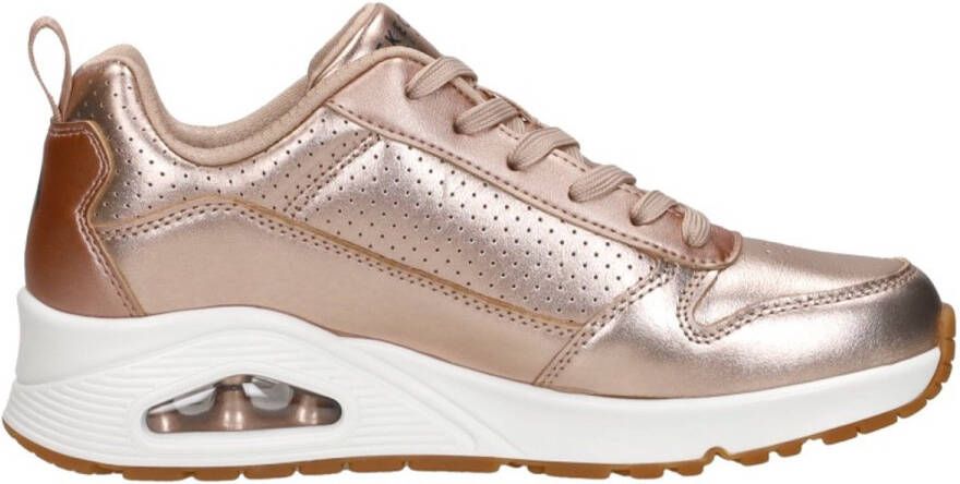 Skechers Sneakers Uno Metallixs Wedge sneakers plateausneakers veterschoenen met Skech-Air