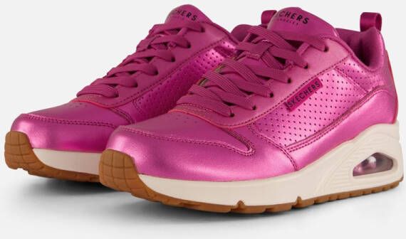 Skechers Sneakers Uno Metallixs sleesneaker plateausneaker veterschoen lage schoen in metallic-look