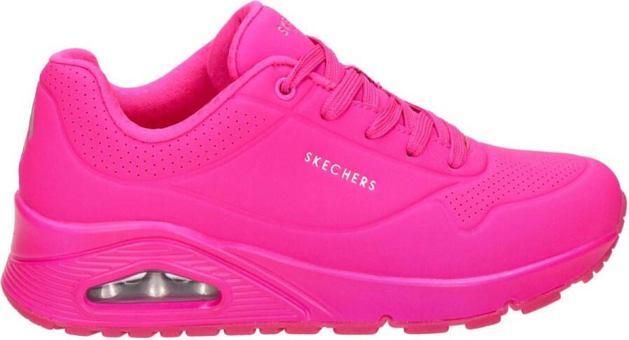 Skechers Plateausneakers UNO-NIGHT SHADES wedge sneaker chunky sneaker veterschoen met luchtkussenzool