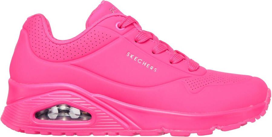 Skechers Plateausneakers UNO-NIGHT SHADES wedge sneaker chunky sneaker veterschoen met luchtkussenzool
