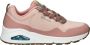 Skechers Uno Pla-Knit Sneakers Laag Roze - Thumbnail 1