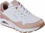 Skechers Uno Pop Color Fun wit tan sneakers dames (177121 WTAN) - Thumbnail 3