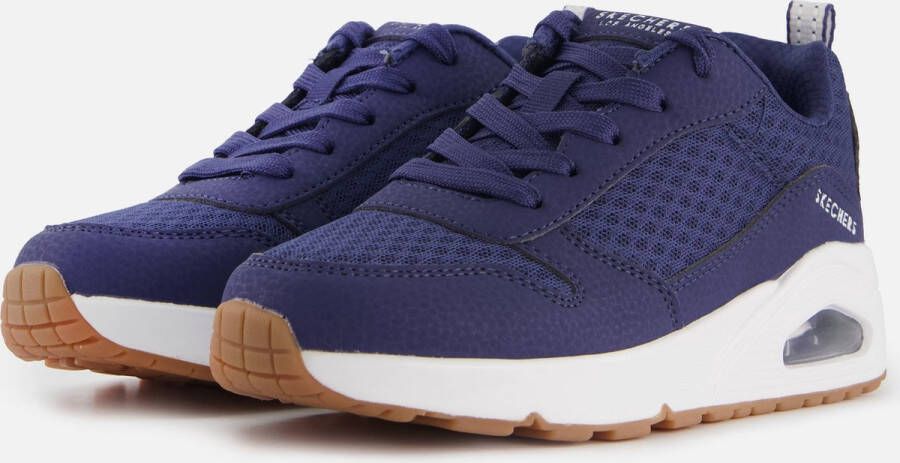 Skechers Uno Powex Jongens Sneakers Donkerblauw