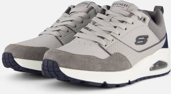 Skechers Uno Retro One Heren Sneakers Grijs