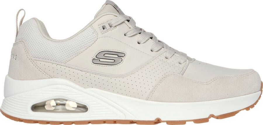 Skechers Uno Retro One Heren Sneakers Wit