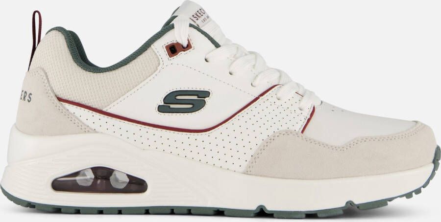 Skechers Uno Retro One Heren Sneakers Wit Grijs
