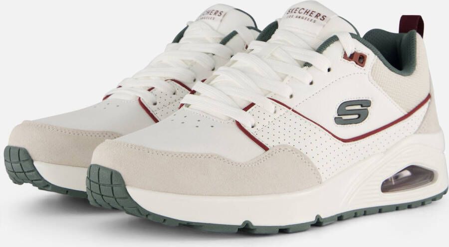 Skechers Uno Retro One Heren Sneakers Wit Grijs