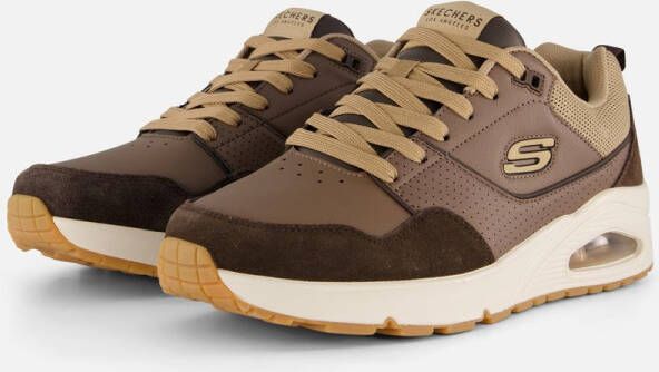 Skechers Uno-Retro One Sneakers bruin Suede