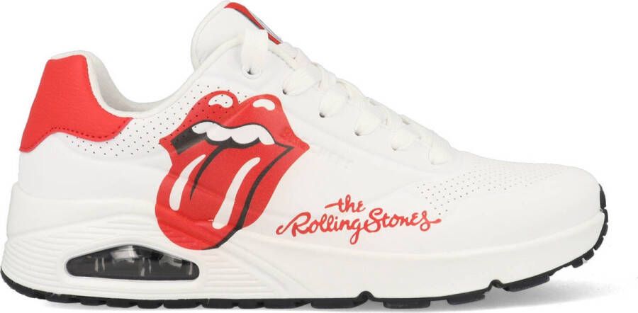 Skechers Uno Rolling Stones-single voor heren! Sneakers 183102 Wit - Foto 1