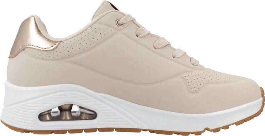 Skechers Sneakers UNO GOLDEN AIR Vrijetijdsschoen lage schoen veterschoen met metallic inzet