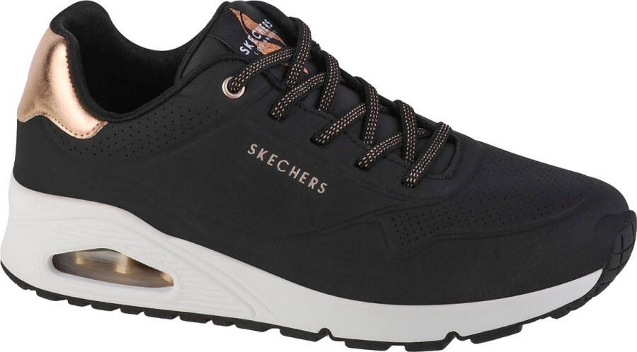 Skechers Uno-Shimmer Away 155196-BLK Vrouwen Zwart Sneakers - Foto 1