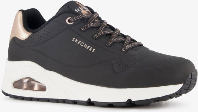 Skechers Slip-on sneakers UNO SHIMMER AWAY Slipper vrijetijdsschoen plateau sneaker met modieuze sleehak - Foto 3