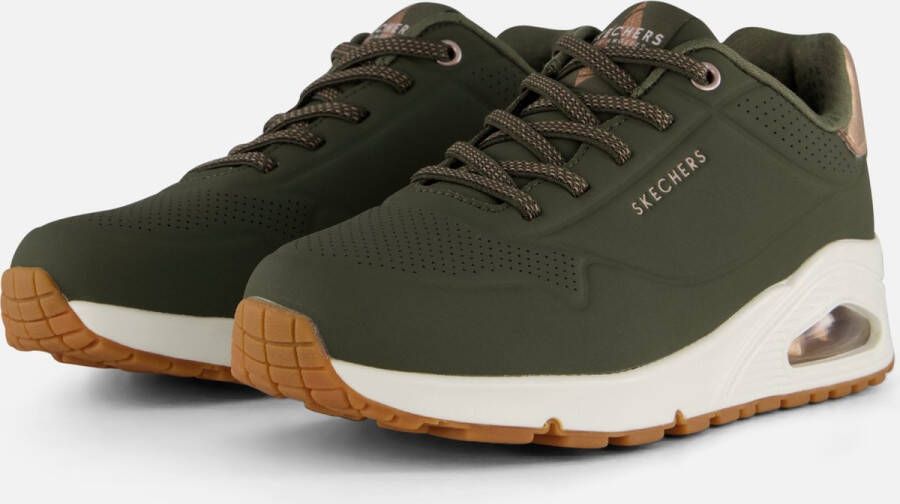 Skechers Uno Shimmer Away dames sneakers groen Extra comfort Memory Foam - Foto 3