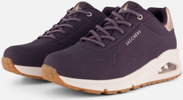 Skechers Sneaker 155196 DKPR UNO-SHIMMER AWAY Donkerpaars