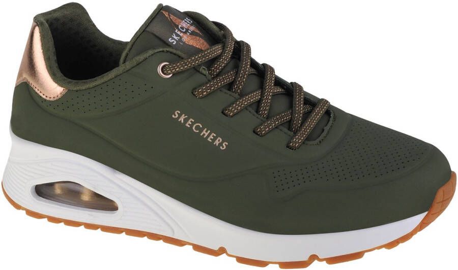 Skechers Uno-Shimmer Away Vrouwen Groen Sneakers