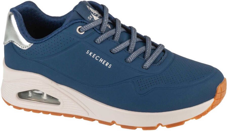 Skechers Uno-Shimmer Away Vrouwen Marineblauw Sneakers