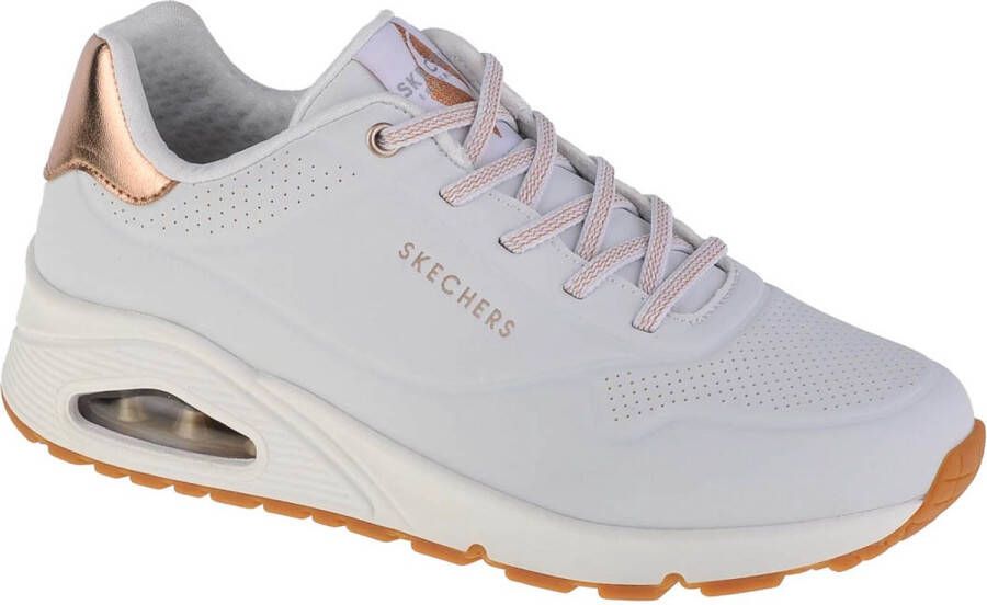Skechers Uno-Shimmer Away Vrouwen Wit Sneakers