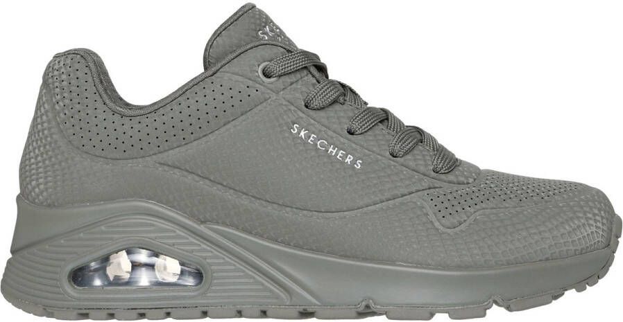 Skechers Uno Shiny Scale Sneakers groen Textiel Dames