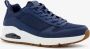 Skechers Uno Fastime sneakers blauw Imitatieleer - Thumbnail 1