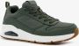 Skechers Uno Fastime sneakers groen Imitatieleer - Thumbnail 1