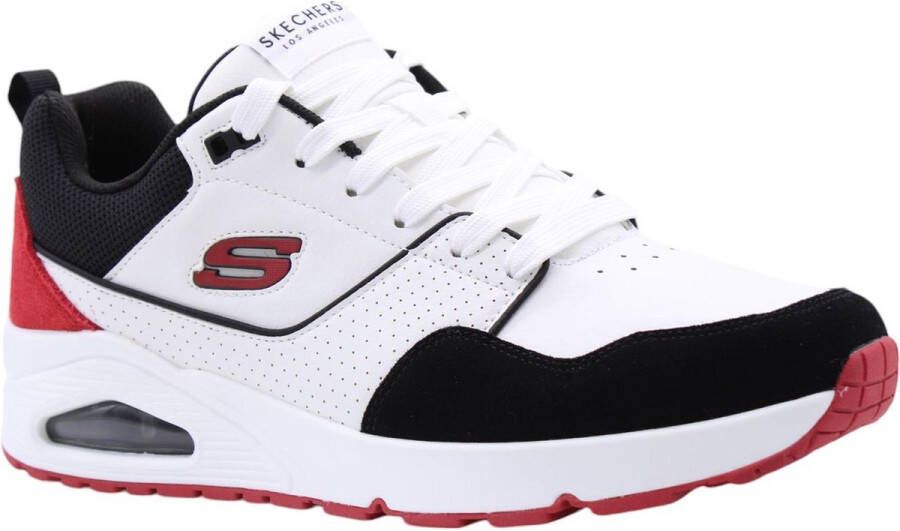 Skechers Street Uno Retro One Herensneakers 183020 Wit Rood