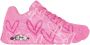 Skechers Sneakers met sleehak UNO-SPREAD THE LOVE Vrijetijdsschoen lage schoen veterschoen met coole graffiti-print - Thumbnail 4