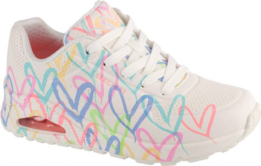 Skechers Uno-Spread The Love Vrouwen Wit Sneakers