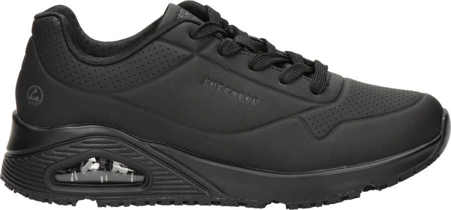 Skechers Work Uno Slipresistant Sneaker Vrouwen Zwart