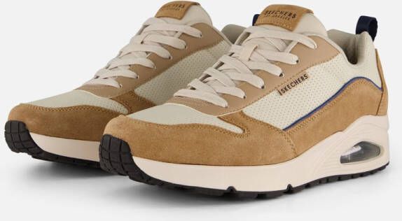Skechers Uno Stacre 2.0 Sneakers Heren Beige